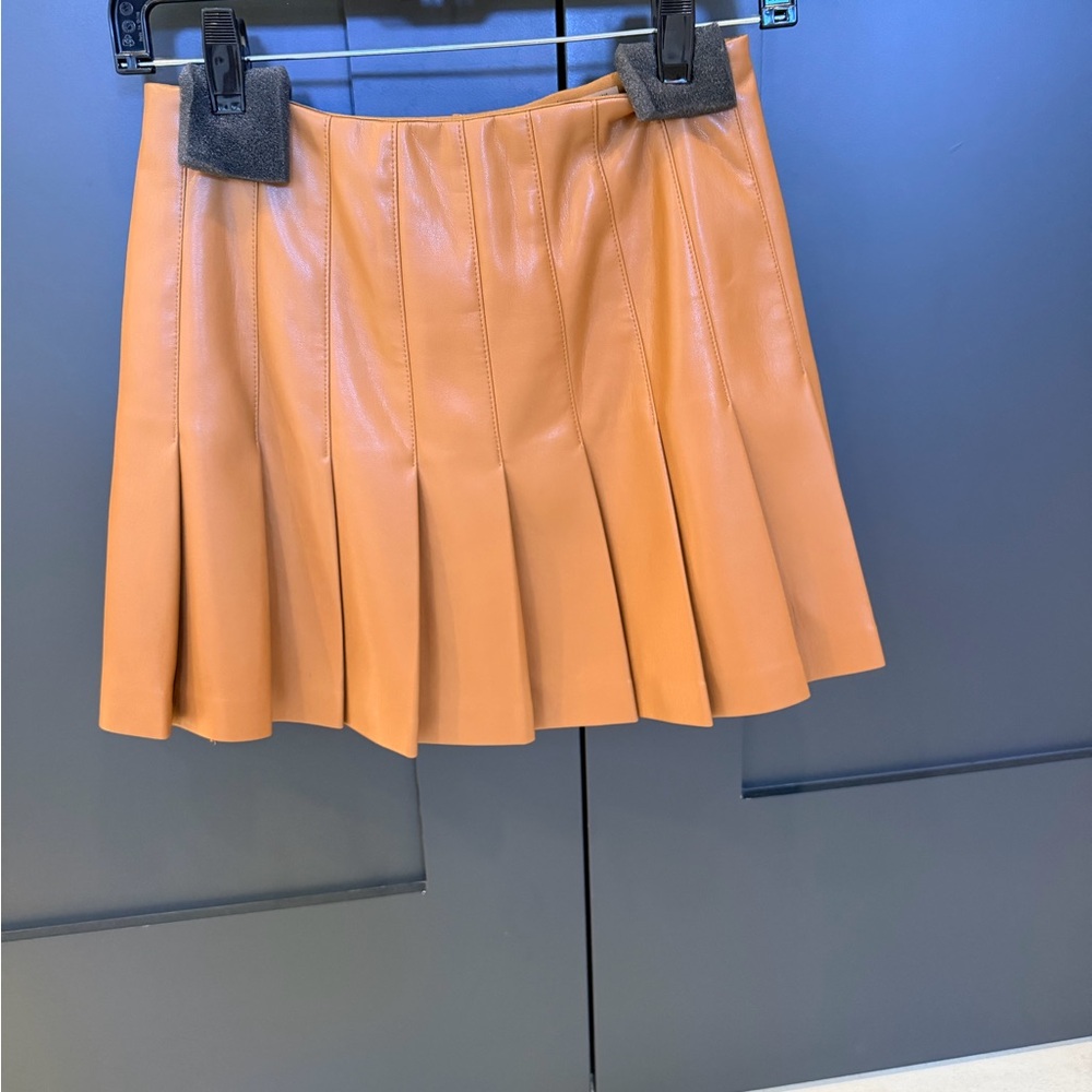 Alice + Olivia Tan Mini Skirt